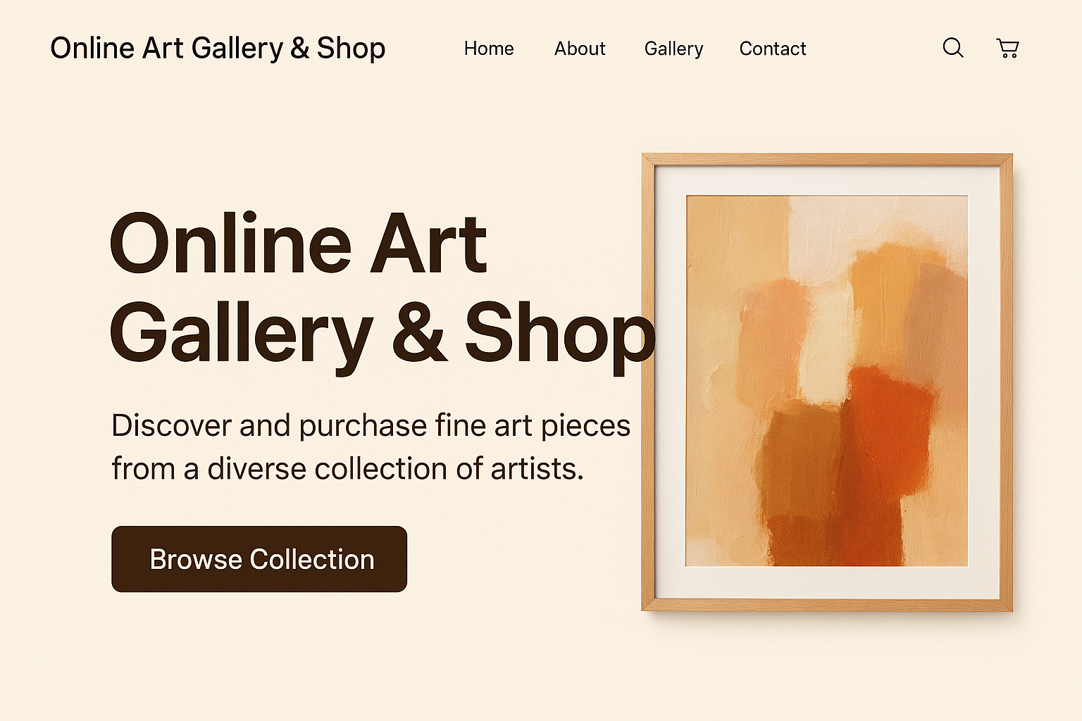 Art Gallery Shop Example